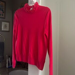 Jcrew sweater with lace detail